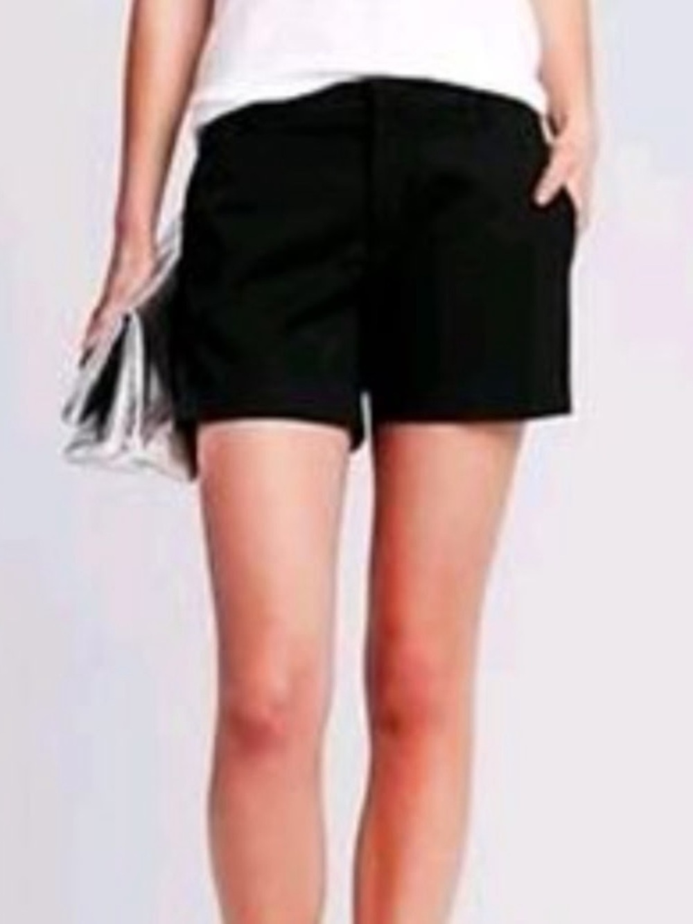 Banana Republic‎ Martin fit Black stretch Tailored Midrise Shorts
